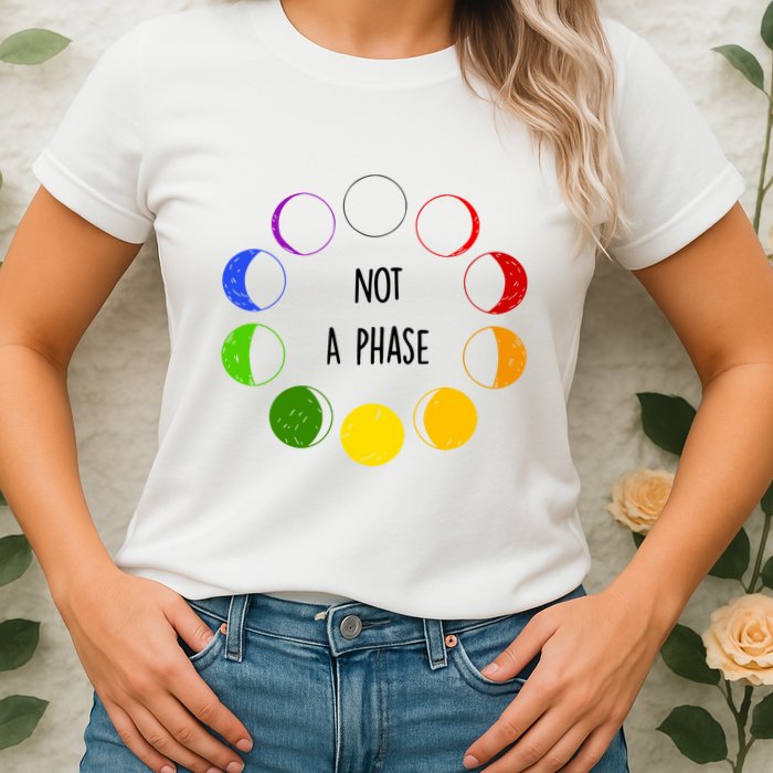 Bi Pride Not A Phase Bisexual Womens T-Shirt