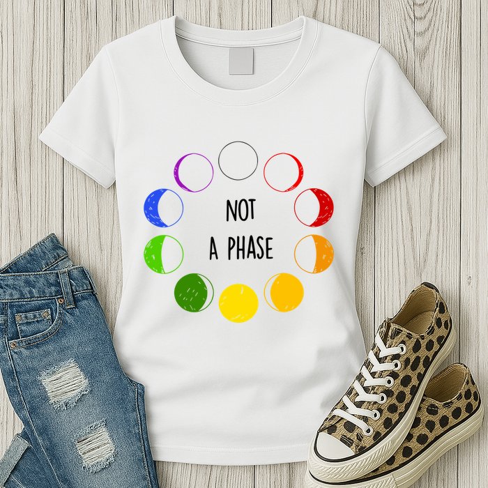 Bi Pride Not A Phase Bisexual Womens T-Shirt