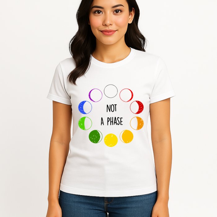 Bi Pride Not A Phase Bisexual Womens T-Shirt