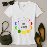 Bi Pride Not A Phase Bisexual Women's V-Neck T-Shirt