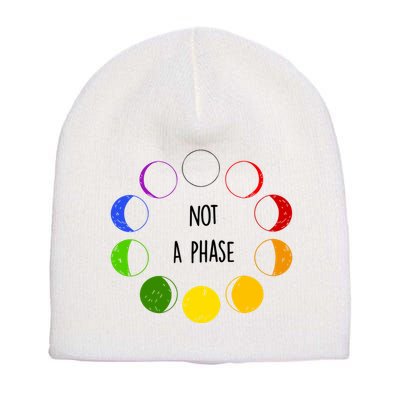 Bi Pride Not A Phase Bisexual Short Acrylic Beanie