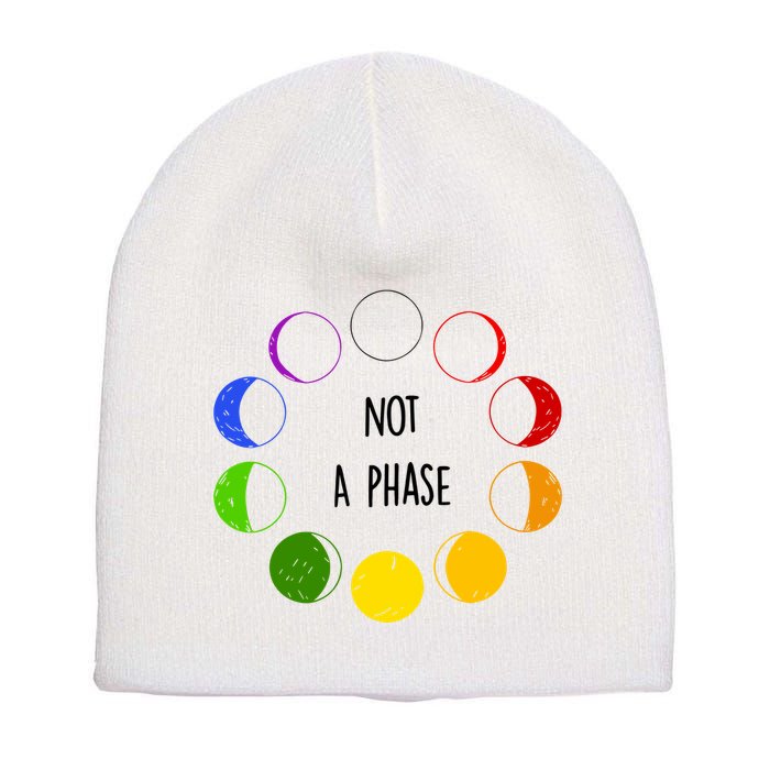 Bi Pride Not A Phase Bisexual Short Acrylic Beanie