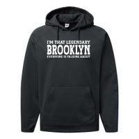 Brooklyn Personal Name Women Girl Funny Brooklyn Performance Fleece Hoodie