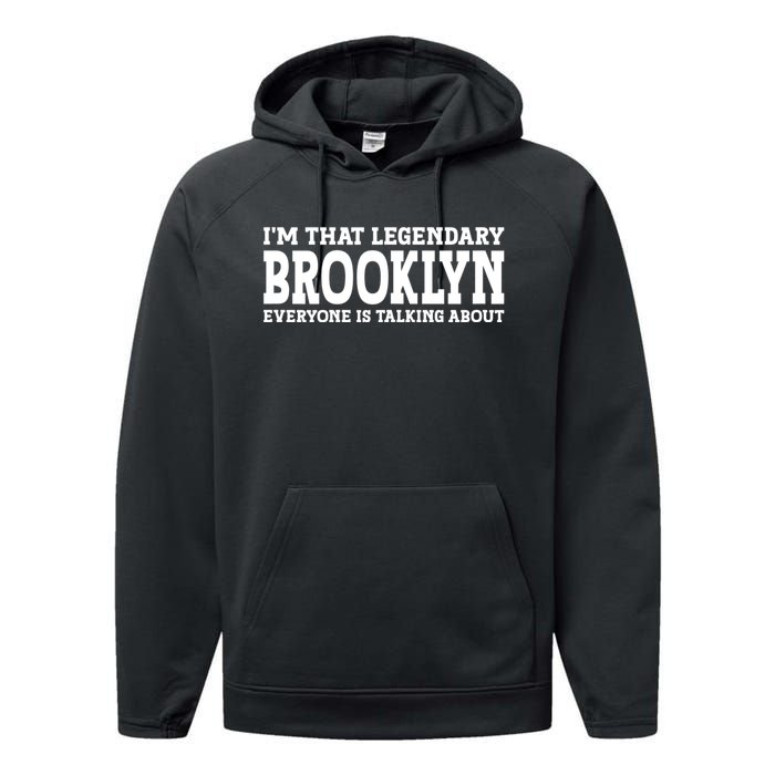 Brooklyn Personal Name Women Girl Funny Brooklyn Performance Fleece Hoodie