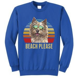 Beach Please Norwich Terrier Dog Funny Summer Gift Sweatshirt