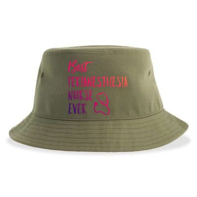 Best Perianesthesia Nurse Ever National Nurses Week Cute Gift Sustainable Bucket Hat