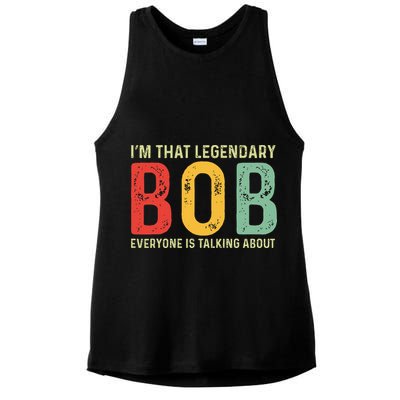 Bob Personal Name First Name Funny Bob Saying Bob Meme Ladies PosiCharge Tri-Blend Wicking Tank