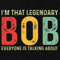 Bob Personal Name First Name Funny Bob Saying Bob Meme Ladies PosiCharge Tri-Blend Wicking Tank