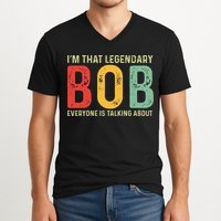 Bob Personal Name First Name Funny Bob Saying Bob Meme V-Neck T-Shirt