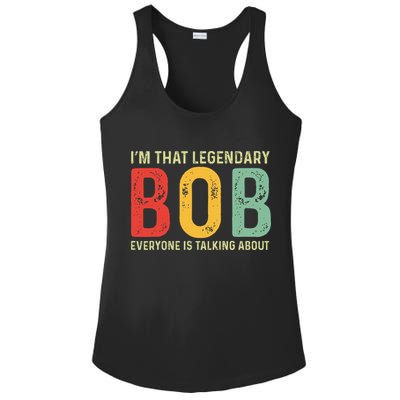 Bob Personal Name First Name Funny Bob Saying Bob Meme Ladies PosiCharge Competitor Racerback Tank