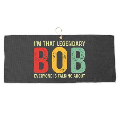 Bob Personal Name First Name Funny Bob Saying Bob Meme Large Microfiber Waffle Golf Towel