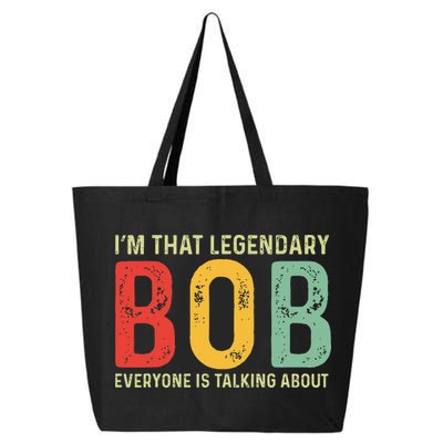 Bob Personal Name First Name Funny Bob Saying Bob Meme 25L Jumbo Tote