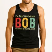 Bob Personal Name First Name Funny Bob Saying Bob Meme Tank Top