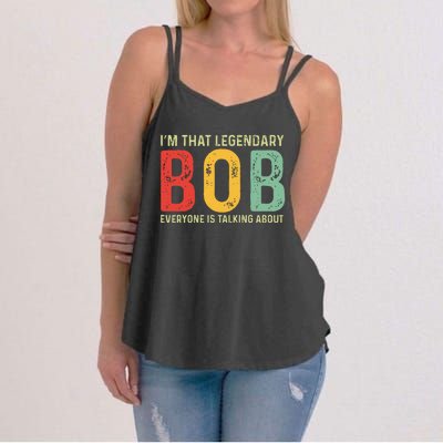 Bob Personal Name First Name Funny Bob Saying Bob Meme Women's Strappy Tank