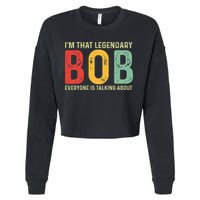 Bob Personal Name First Name Funny Bob Saying Bob Meme Cropped Pullover Crew