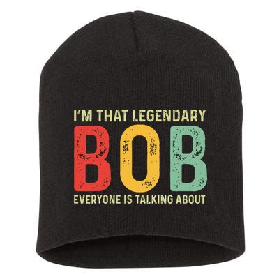 Bob Personal Name First Name Funny Bob Saying Bob Meme Short Acrylic Beanie