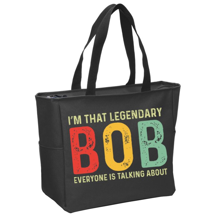 Bob Personal Name First Name Funny Bob Saying Bob Meme Zip Tote Bag