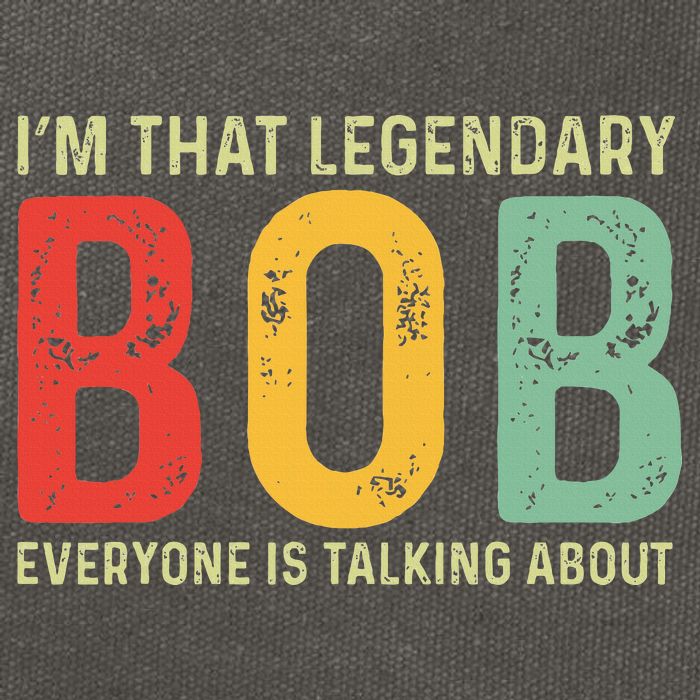 Bob Personal Name First Name Funny Bob Saying Bob Meme Cotton Canvas Backpack