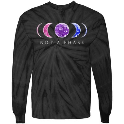 Bi Pride Not a Phase Bisexual Gift for LGBT Tie-Dye Long Sleeve Shirt