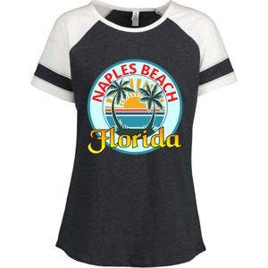 Beach Please Naples Beach Florida Beach Spring Break Gift Enza Ladies Jersey Colorblock Tee