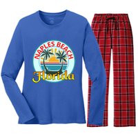 Beach Please Naples Beach Florida Beach Spring Break Gift Women's Long Sleeve Flannel Pajama Set 