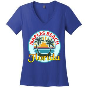 Beach Please Naples Beach Florida Beach Spring Break Gift Women's V-Neck T-Shirt