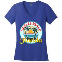 Beach Please Naples Beach Florida Beach Spring Break Gift Women's V-Neck T-Shirt