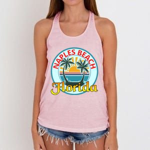 Beach Please Naples Beach Florida Beach Spring Break Gift Women's Knotted Racerback Tank