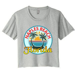 Beach Please Naples Beach Florida Beach Spring Break Gift Women's Crop Top Tee