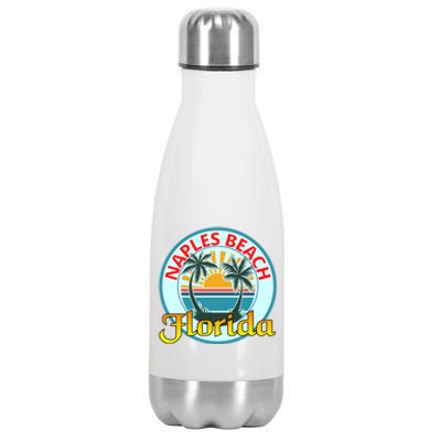 Beach Please Naples Beach Florida Beach Spring Break Gift Stainless Steel Insulated Water Bottle