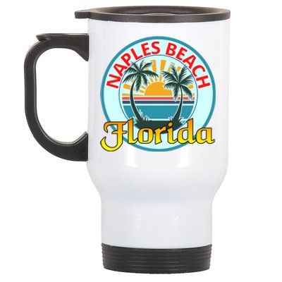 Beach Please Naples Beach Florida Beach Spring Break Gift Stainless Steel Travel Mug