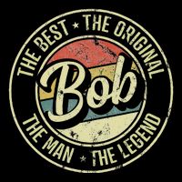 Bob Personal Name First Name Retro Bob 16 in Basic Backpack
