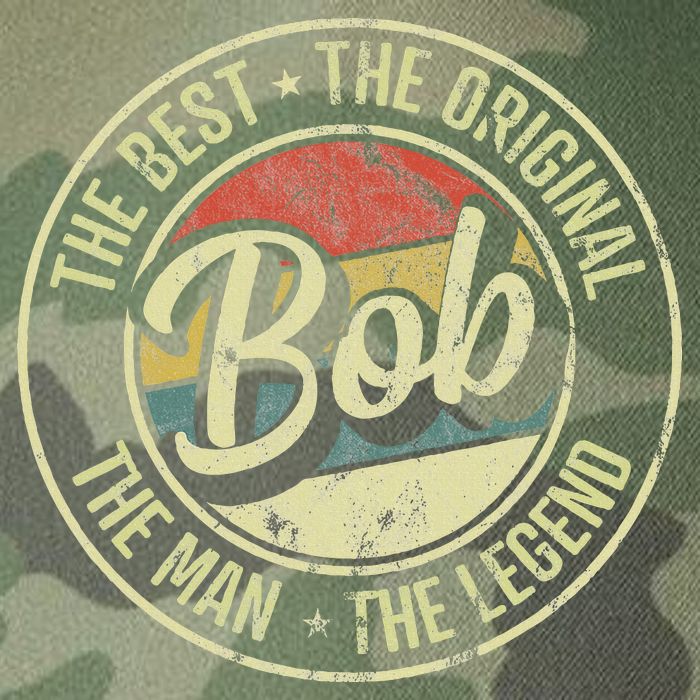 Bob Personal Name First Name Retro Bob Legacy Tie Dye Trucker Hat