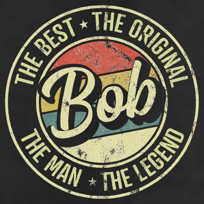 Bob Personal Name First Name Retro Bob Cool Comfort Performance Bucket Hat