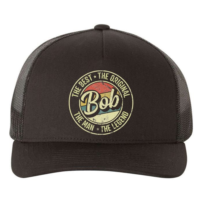 Bob Personal Name First Name Retro Bob Yupoong Adult 5-Panel Trucker Hat