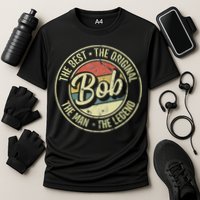 Bob Personal Name First Name Retro Bob Performance Shirt