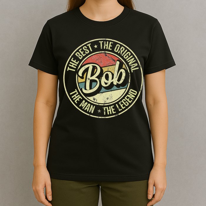 Bob Personal Name First Name Retro Bob T-Shirt