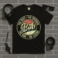 Bob Personal Name First Name Retro Bob T-Shirt