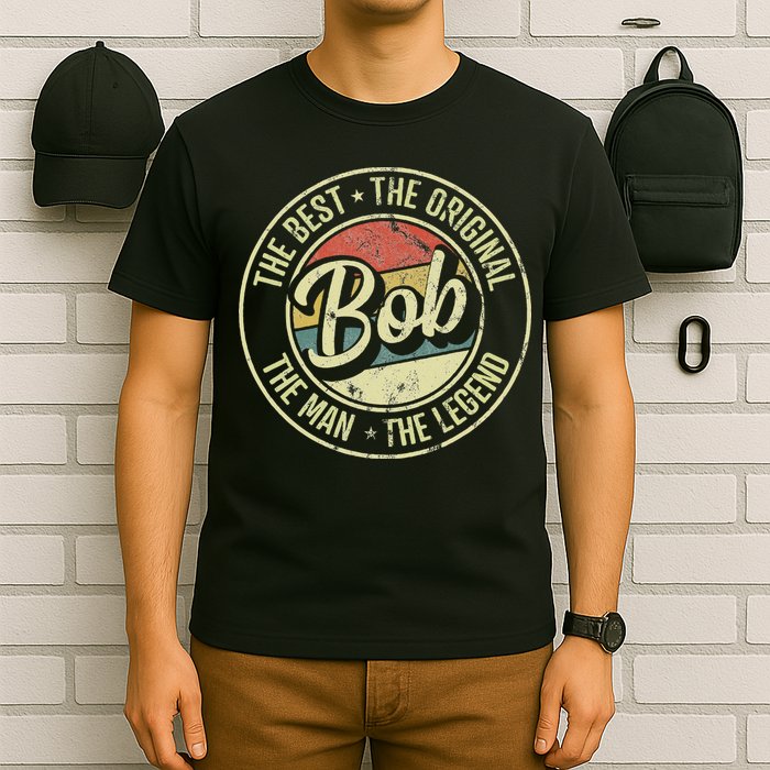Bob Personal Name First Name Retro Bob T-Shirt