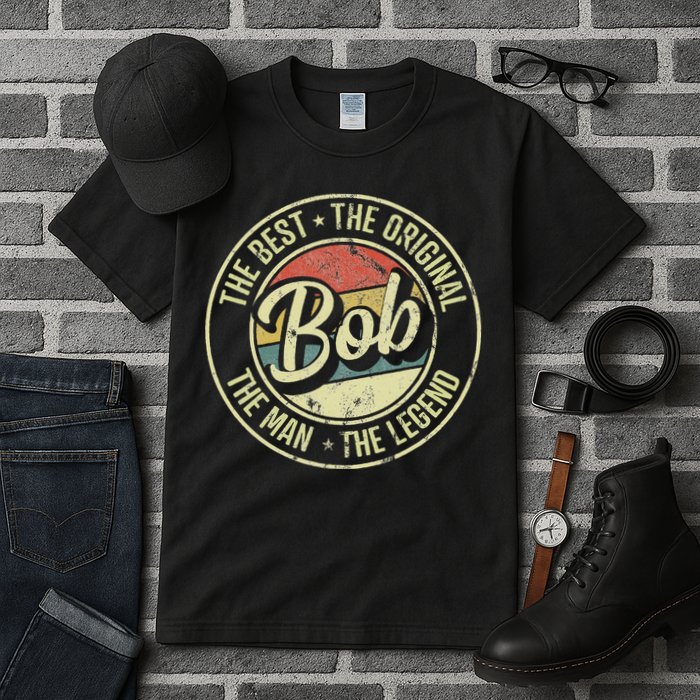 Bob Personal Name First Name Retro Bob Tall T-Shirt