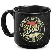 Bob Personal Name First Name Retro Bob 15oz Campfire Ceramic Mug