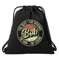 Bob Personal Name First Name Retro Bob Drawstring Bag