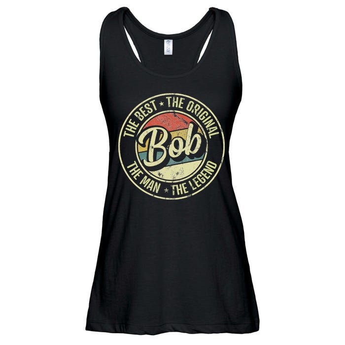 Bob Personal Name First Name Retro Bob Ladies Essential Flowy Tank