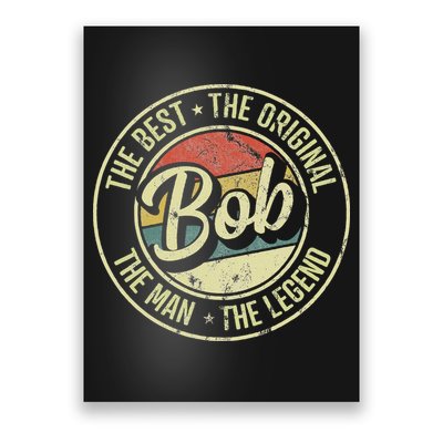 Bob Personal Name First Name Retro Bob Poster