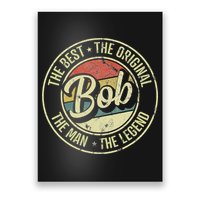 Bob Personal Name First Name Retro Bob Poster