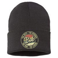 Bob Personal Name First Name Retro Bob Sustainable Knit Beanie