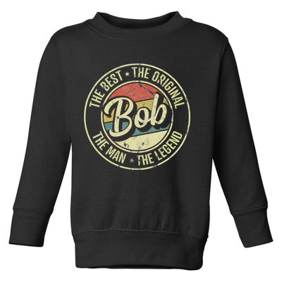 Bob Personal Name First Name Retro Bob Toddler Sweatshirt