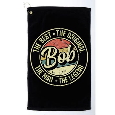 Bob Personal Name First Name Retro Bob Golf Towel