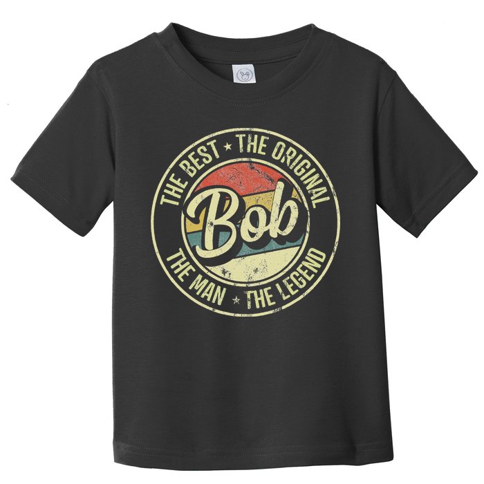 Bob Personal Name First Name Retro Bob Toddler T-Shirt
