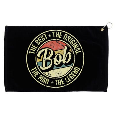 Bob Personal Name First Name Retro Bob Grommeted Golf Towel